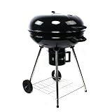 Futchoy Grill Holzkohlegrill Grillwagen fahrbar Gartengrill Rollwagen für Barbecue,58 * 63 * 90CM