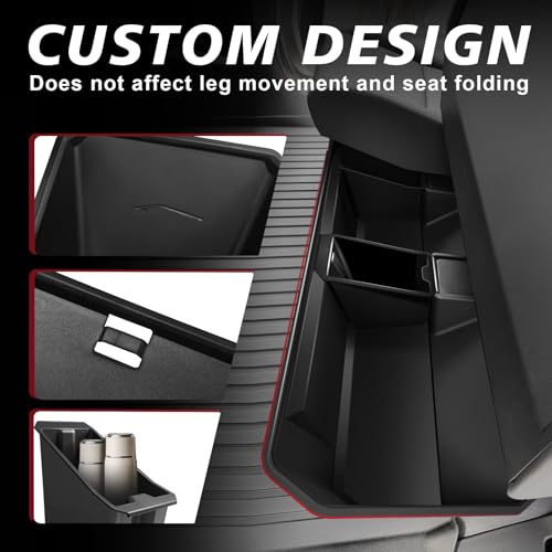 VaultsOnWheels Under Seat Storage Box Fit for 2026 2025 2024 Tesla Cybertruck Accessories, Console Organizer Truck Tool Box Custom Fit Detachable Underseat Organizer by VaultsOnWheels - Image 6