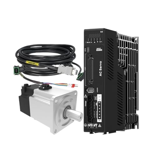 Mini Power 200w 400w Servo Motor with Servo Driver L6P-400 AC Servo Kit(L6P 200W with brake)