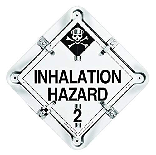 Labelmaster Aluminum Hazardous Material Placard, Flammable Gas, Non-Flammable Gas, Inhalation Hazard
