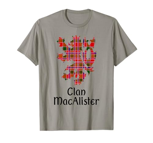 Clan MacAlister Tartan Scottish Family Name Scotland Pride T-Shirt