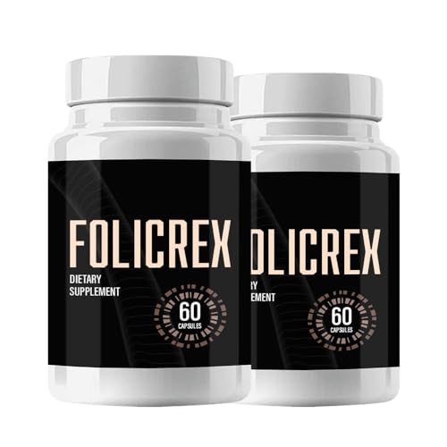 nutradash Folicrex Capsules - Folicrex - Folicrex Hair Growth (120 Capsules - 2 Month Supply)