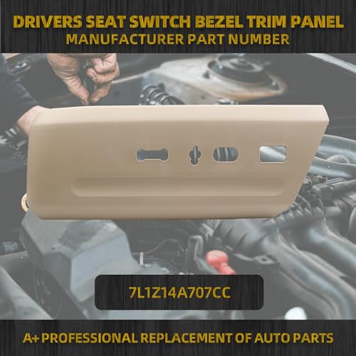 Cubierta de interruptor de asiento compatible con Ford Expedition 2007-2014 bisel panel 2