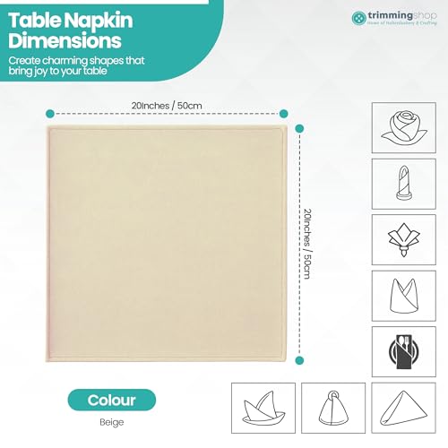 Serviettes de table carrées infroissables pour hôtels et buffets - 3