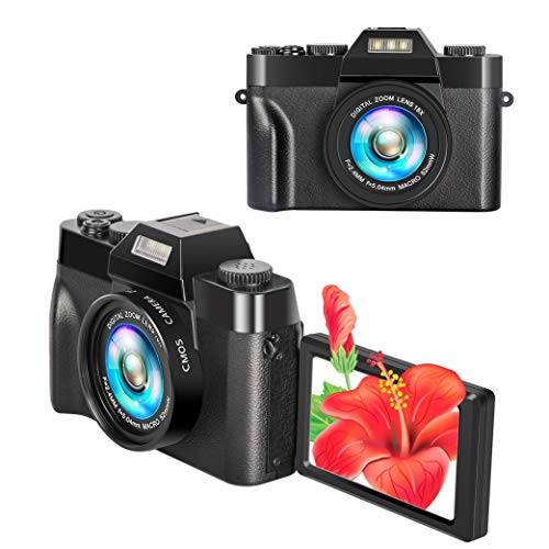 �f�W�^���J���� �r�f�I���O�J���� YouTube�p �t���b�v�X�N���[�� 2.7K UHD 30.0MP 3.0�C���` �t���b�v�X�N���[�� 16�{�f�W�^���Y�[���|�C���g&�V���[�g�J����