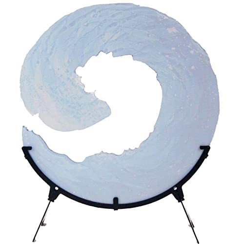 Fsdadsa Ocean Wave Fusion Acrylic Sculpture 12In Sculptures Decoration Blue Sea Wave Ornament Abstract Art With Bracket #TOP4