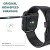 Lamshaw Compatible with Nerunsa Smart Watch Charger, Magnetic USB Charging Cable Replacement Charger Cable Compatible with Nerunsa Q23 1.69 Smart Watch / Q23 1.69 Smart Watch (2 pack-Black+Black)