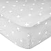 Premium Fitted Cotton Crib Sheet / Toddler Sheet "Slate" by Copper Pearl