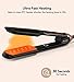 Flat Iron Hair Straightener by Terviiix - Ceramic & Tourmaline for Smooth, One-Swipe Results, Salon-Grade Wide 1-3/4 Inch Straightening Iron Gently Straightens Thick, Curly, Black & Natural Hair