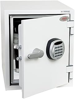 Phoenix Safe Company  FS1282E Titan Fire & Security Safe - Electronic Locking - Twin Locking Bolts - White Paint Finish - 25 Litre Capacity - 34kg