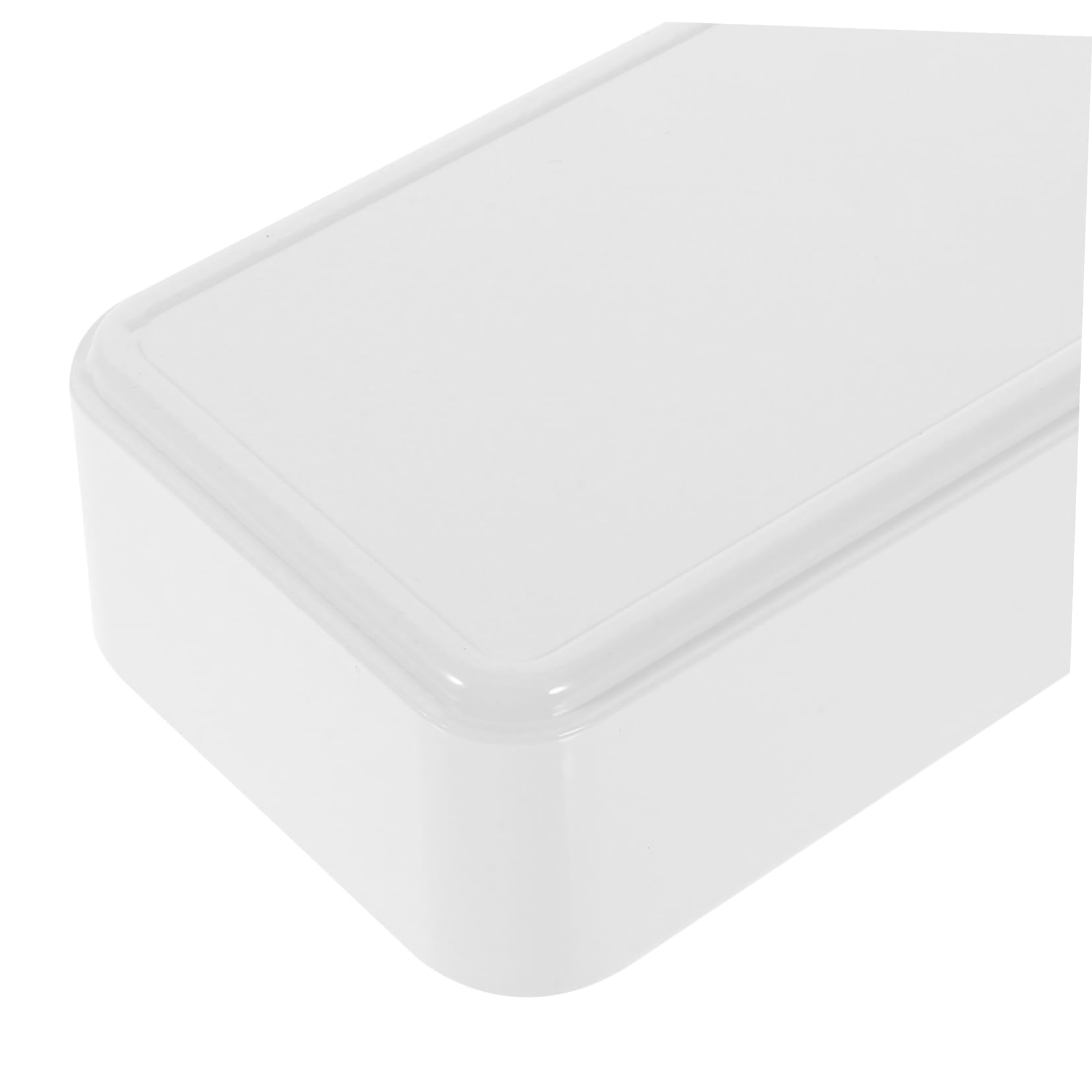 Operitacx Caja Organizadora para Cajones de Escritorio, 3 Piezas Pet Blanco | Borde Redondeado, Diseño Sencillo, Superficie Lisa y Uso Versátil para Baño y Maquillaje