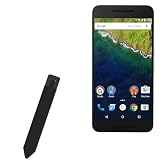 BoxWave Stylus Pouch Compatible with Google Nexus 6P - Stylus PortaPouch, Pen Stylii Holder Carrier Portable Self-Adhesive - Jet Black
