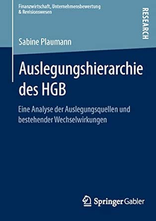 Auslegungshierarchie des HGB: Eine Analyse der Auslegungsquellen und bestehender Wechselwirkungen -Wow! eBook