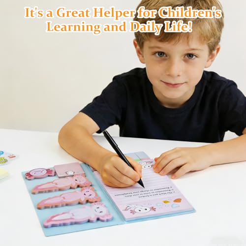880 Stück Faultier & Axolotl Selbstklebende Notizzettel, Sticky Notes, Klebezettel Lustig,Haftnotizen Lustig,Faultiere Haftnotizen Kinder als Faultier Geschenk & Mexican Walking Fish für Schulklasse