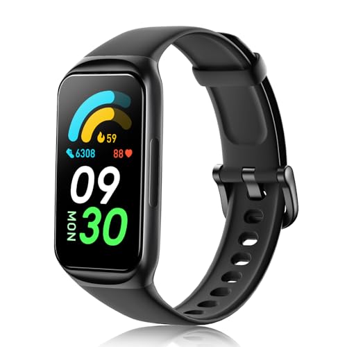 AKEDA Orologio Smart 1.47'' Schermo Touch, Braccialetto Fitness con Podometro, Cardiofrequenzimetro e Monitoraggio Sonno, Sportivo Impermeabile con Batteria Lunga Durata, Compatibile con Android iOS