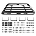 Updated Roof Rack Cargo Basket Carrier, 63'' x 38'' Aluminum Alloy Luggage Holder for SUV, Truck, Car - Universal Design with 150lbs Weight Capacity,Steel Construction for Durability Strength