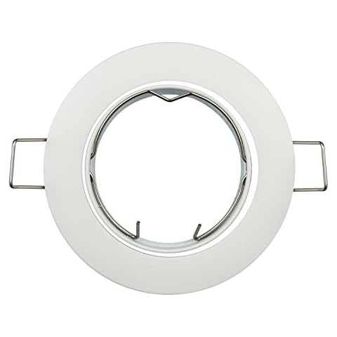 Pack of 10 Recessed GU5.3 MR16 Fitting Frost White Ceiling Downlight Fitting Cover