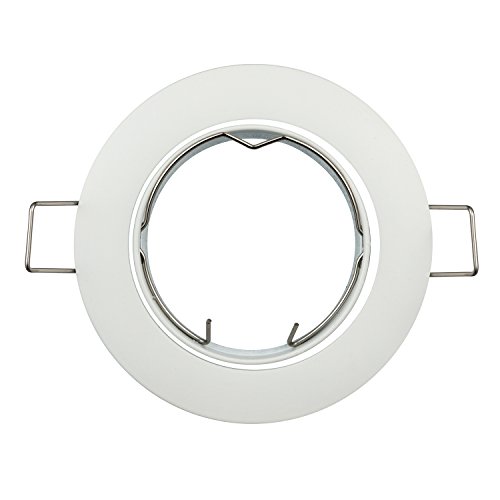 Joyinled, lot de 10 spots de plafond GU5.3 MR16, blanc givré fixation encastrée Cover