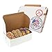 10" Length x 6" Width x 3 1/2" Height Clay Coated Kraft Paperboard White Non-Window Lock Corner Bakery Box by MT Products (Pack of 15)