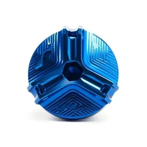 オイルフィラーキャップ CNCフィラーキャップ オイルフィルターキャップ アクセサリー に適合する ゴールドウィング GL1800 ホーネット 600 900 ホーネット CB600F CB750F用(Blue)
