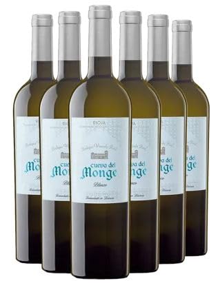 Cueva del Monge -200 Monges - Envío Gratis 24 H - Vino Regalo - Vino Tinto - Rioja - Enviado por Cosecha Privada (6 x Botella 75 cl, Blanco)