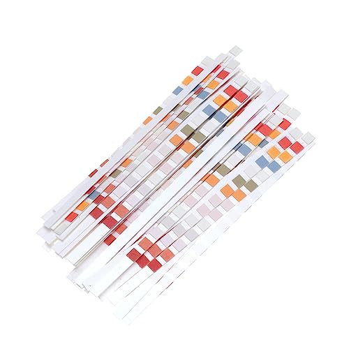 UKCOCO 50 Piezas papel de ph del acuario Piscina prueba de dureza del agua tiras reactivas para acuarios equipo bañera hidromasaje pool papel de prueba de ph Colorful