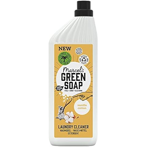 Marcel's Green Soap - Laundy Detergent Cotton & Vanilla - Washing Liquid - Palm oil free - 100% Eco friendly - 100% Vegan - 97% Biodegradable - 1 L Cover