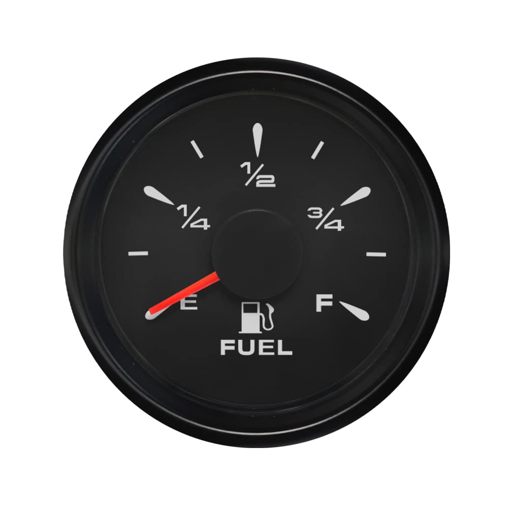 ELING Fuel Level Gauge Meter 0-190ohm 240-33ohm Signal 2" with 8 Backlights