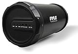 Pyle Portable Speaker, Boombox, Bluetooth Speakers, Rechargeable Battery, Surround Sound, Digital Sound Amplifier, 3.5mm Aux Input, 2.1 Channel Hi-Fi Active Stereo Speaker System in Black - PBMSPG11
