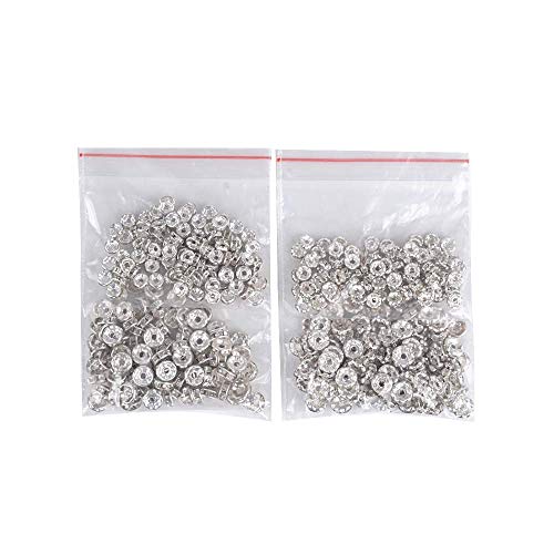 JNCH (Dia. 6mm + 8mm) 400pz Perline Vetro Strass