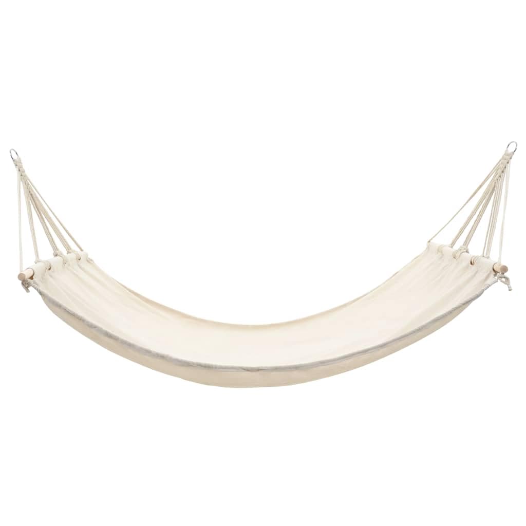 Amaca con telaio, lettino per giardino e balcone, color crema