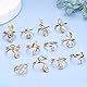 JeryWe 12 Stück Offenen Zehenringe für Frauen Mädchen Verstellbare Gelenk Finger Ringe CZ evil eye Stern Knuckle Ring Set Hypoallergen Strand Fußschmuck Geschenke Gold