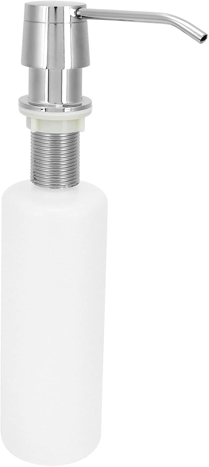 Fafeicy Stainless Steel Soap Dispenser Built in Kitchen Sink Countertop 350ml with 304 Stainless Steel for Bathroom Home Supplies Housewares