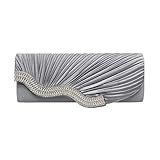 ★★ Deloito Schlange Leder Gesteppte Klappe Schultertasche Python Steppmuster Abendtasche Kettentasche Frauen Modische Handtasche Trendy Tasche Schwarz elegante Damen Envelope Satin Clutch Tasche Abendtasche Damen Satin Handtasche mit Strassbesatz Clutch Schultertasche mit Zusatzkette und Magnetverschluss Trifold Münzbörse Umhängetasche Handtasche mit Kette und Schließen von Zubehör metallischen dunklem Nickel Glatteleder und Wildleder Hergestellt Damen Elegant Clutch Abendtasche