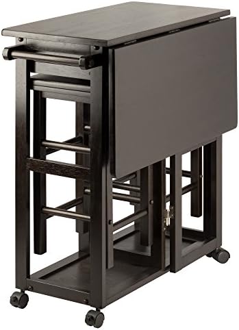 Winsome Suzanne 3-PC Set Space Saver Kitchen, Coffee Finish, 29.61x29.13x32.76