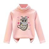 Cárdigan Niñas 152 Negro Niños Bebé Niños y Niñas Camisetas de Forro Polar Cuello Alto Tops Suave Camiseta Unisex Suéter Sudadera 2024 Cárdigan Gris Niñas, Rosa., 12-18 meses