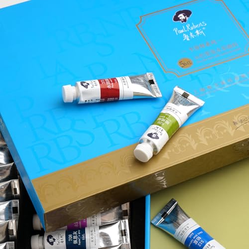 Paul Rubens Lot de 36 tubes de peinture aquarelle 5 ml avec boîte de rangement, pigments riches pour étudiants et débutants – vue 8