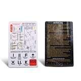 Carte de Survie Format CB - Guide de Survie Outdoor Étanche en PVC | Équipement Bushcraft, Randonnée, Bivouac, Trekking | Accessoire Kit EDC & Sac d'Évacuation