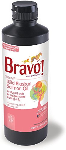 BRAVO 294130 Wild Alaskan Salmon Oil for Pets, 16.5-Ounce