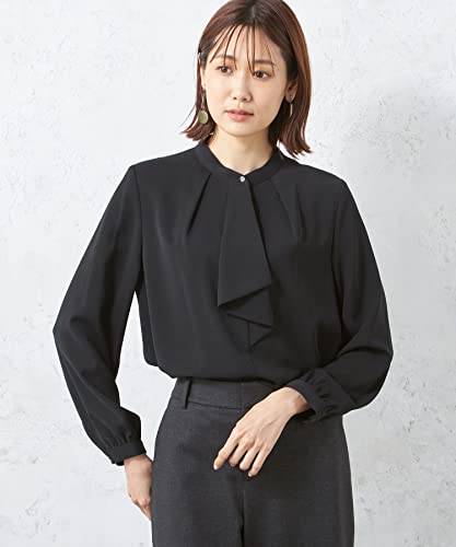 [エーシーバイアルファキュービック] ラッフルタイブラウス 