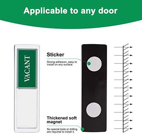 iplusmile Vacant Occupied Sign, Sliding Door Sign Do Not Disturb Sign Restroom Sign Office Sign Conference Sign for Bathroom Home Office Conference Room