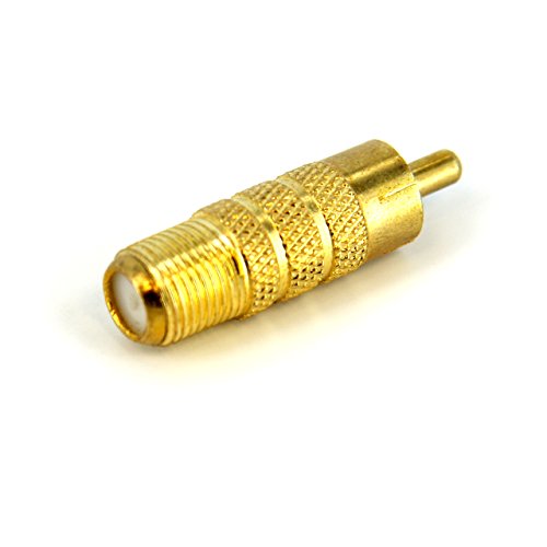 Startech.com One-Piece Rca To F Type Coaxial Cable - M/F - Gold-Plated Rca To Rg6 F Type Coax Cable Adapter (Rcacoaxmf) #TOP1