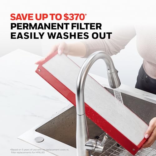 Honeywell AirGenius 5 HFD-320 Air Filter and Odour Reducer, Black, 1 Piece