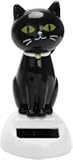 Black Solar CatDoll Dancing Cat,Figure Car Ornament,Dancing Ornaments Solar Powered Car Decoration, Desktop Deco, Gift Window Party Car,Desk Home Furniture for Display,Learning and Education，Kits