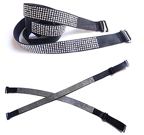 Pqiqp Women Sexy Invisiable Hot Rhinestones Bra Shoulder Strap Non-Slip Adjustable Intimates Accessories Ladies Lingerie Bra Straps 3Pairs/Pack thumb #3