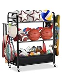 EXTCCT Ball Storage Rack with Wheels