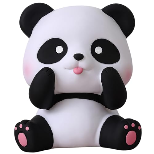 Tirelire pour enfants grande fente panda 18x15 stockage monnaie