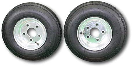 72-Pack Antego Trailer Tire On Rim 480-8 4.80-8, Load C, 6 Ply, 5 Lug Galvanized Wheel