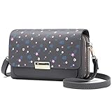 1. Handy Geldbörse Große Kapazität - Diese damen umhängetasche kleine verfügt über 3 Kartenfächer, 3 große Fächer, 1 Außentasche. Super geräumig, in dem Telefon, Bargeld, Karten, Tickets, Reisepass, Schlüssel und persönliche Kleinigkeiten aufbewahrt werden können.