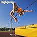 moonoom High Jump Training Equipment, 9.9 Ft Long High Jump Bungee Elastic Crossbar, Cord Training Equipment Foam for Beginners Athletes Practice, Black
